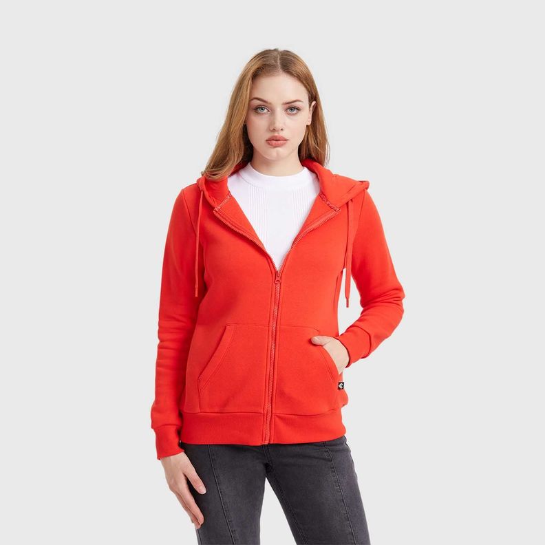 Polerón Mujer Hoodie Rojo Fashion´s Park-1