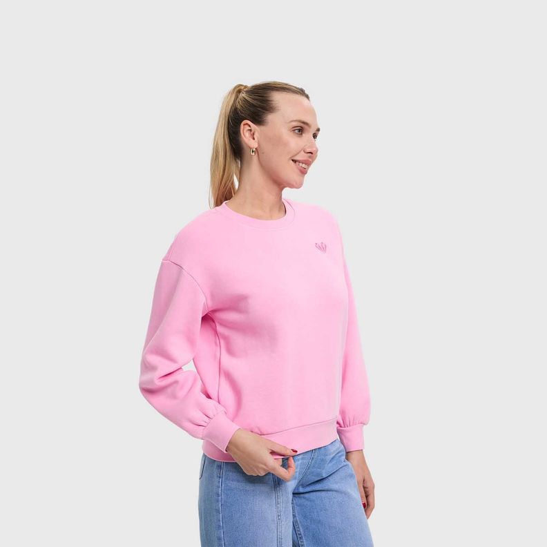 Polerón Mujer Liso Rosado Fashion's Park-1