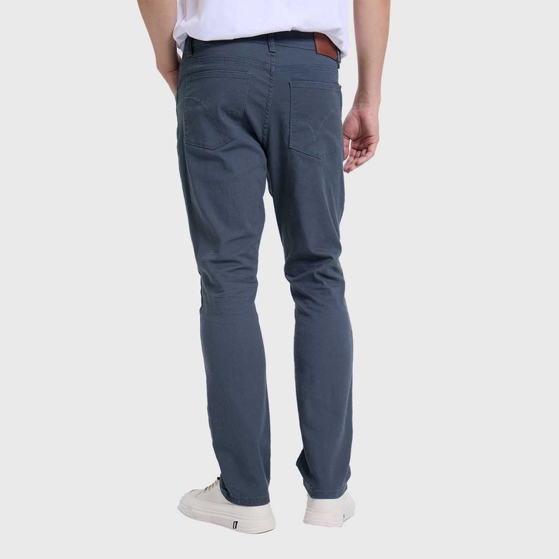 Jeans Hombre Slim Color Petroleo I Fashion's Park-2