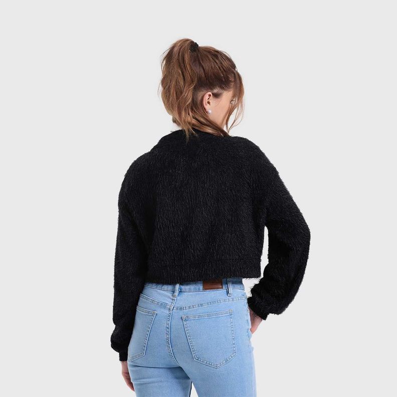 Sweater Mujer Lazo Negro-2