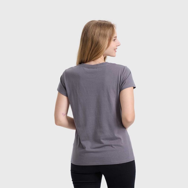 Polera Mujer Básica Print Gris I Fashions Park-2