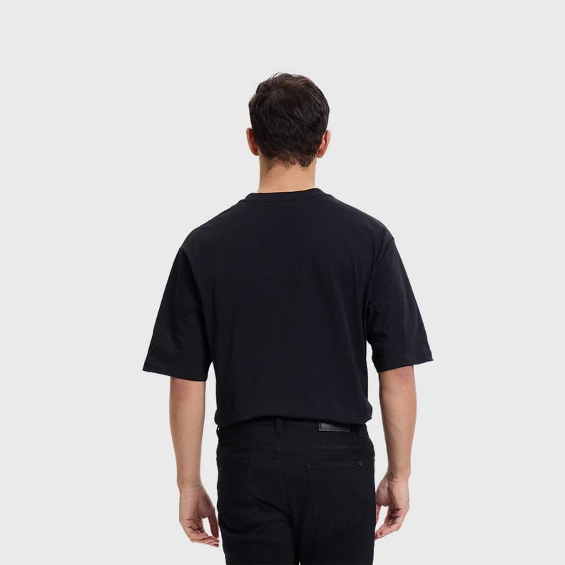 Polera Hombre Print Puff Negro Fashion's Park-2