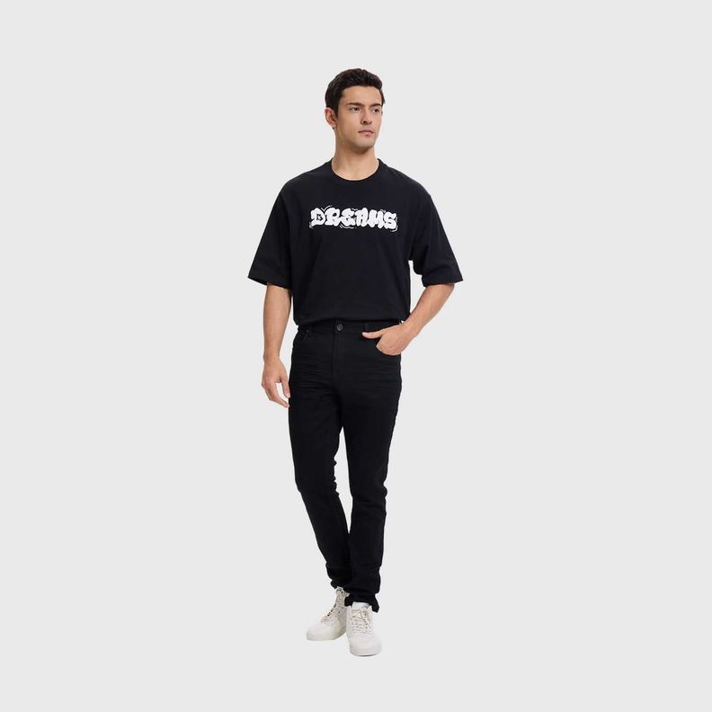 Polera Hombre Print Puff Negro Fashion's Park-3