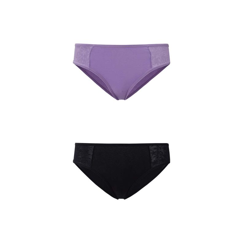 Calzón Mujer Bipack Pantaleta Negro Fashion's Park-0