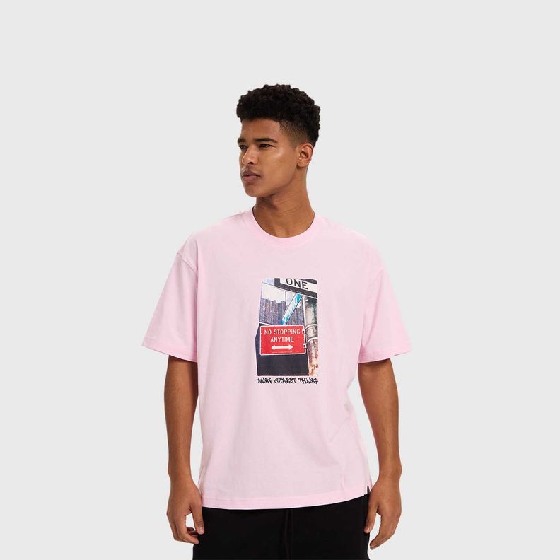 Polera Hombre City Rosado Claro Fashion's Park-1