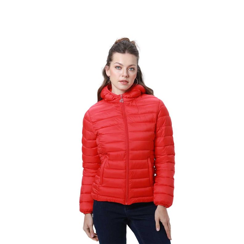 Parka Mujer Corta Plummy Rojo-0