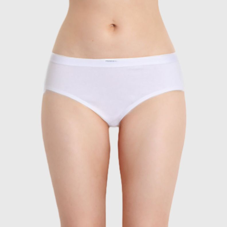 Calzón Mujer Bikini Sin Costura Flap Blanco-0