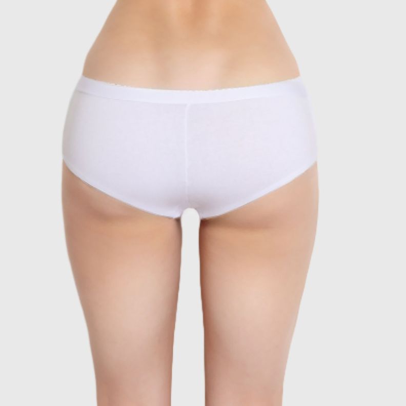 Calzón Mujer Bikini Sin Costura Flap Blanco-1