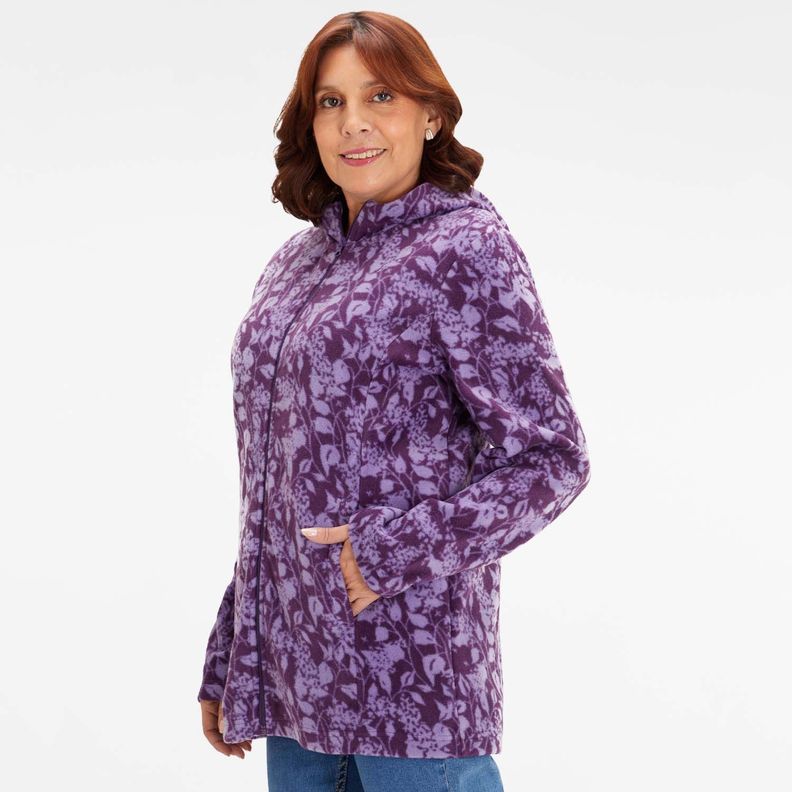 Polar Estampado Casual Morado Fashions Park-1