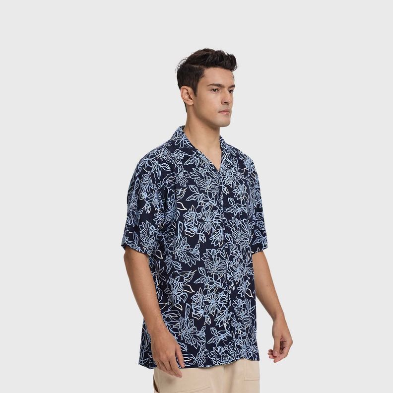 Camisa Hombre Guayabera Azul Fashion's Park-1