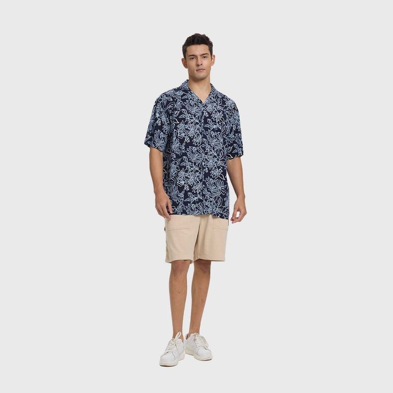 Camisa Hombre Guayabera Azul Fashion's Park-3