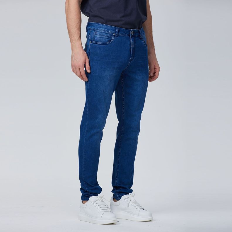 Jeans Skinny 101 Azul Oscuro Hombre-1