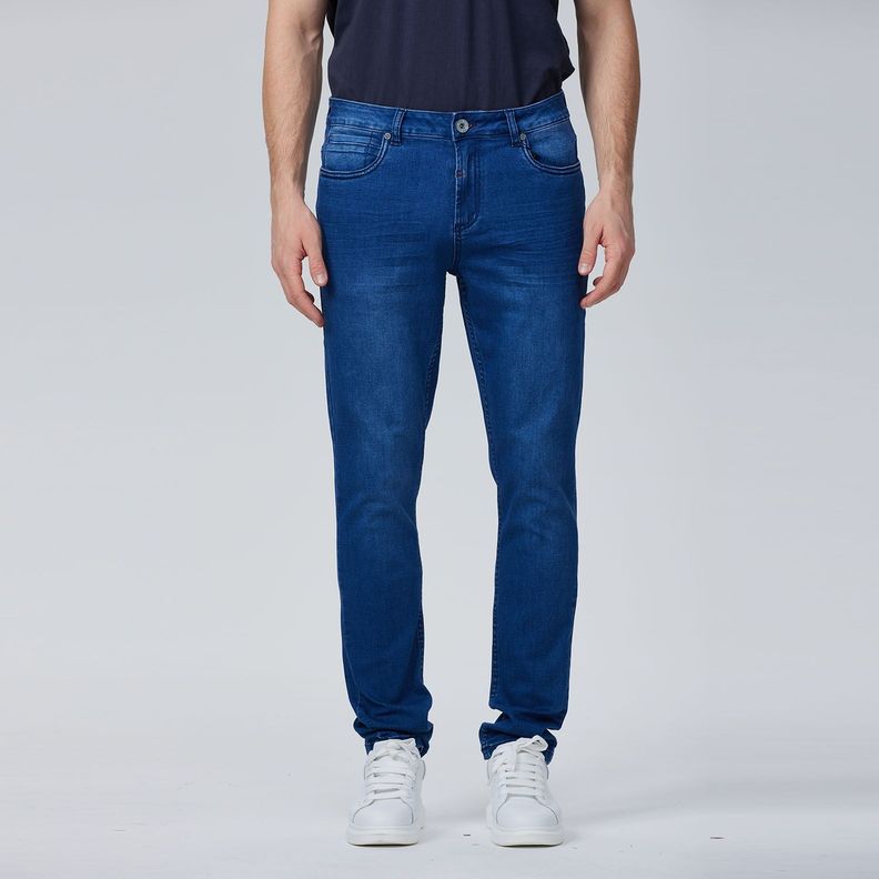 Jeans Skinny 101 Azul Oscuro Hombre-2