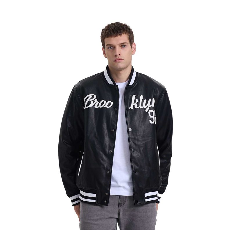 Chaqueta Hombre Varsity Negro-0