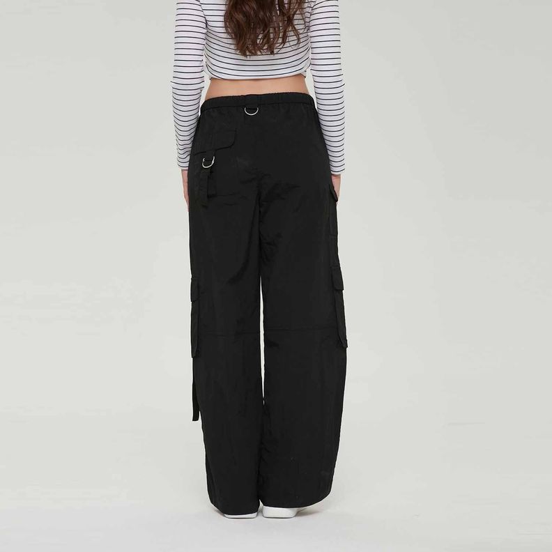 Pantalón Mujer Full Cargo Taslan Negro Fashion´s Park-4