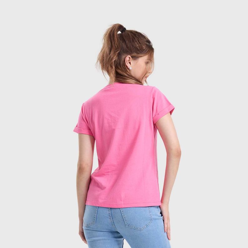 Polera Mujer Gráfica Roll Up Rosado Fashion's Park-2
