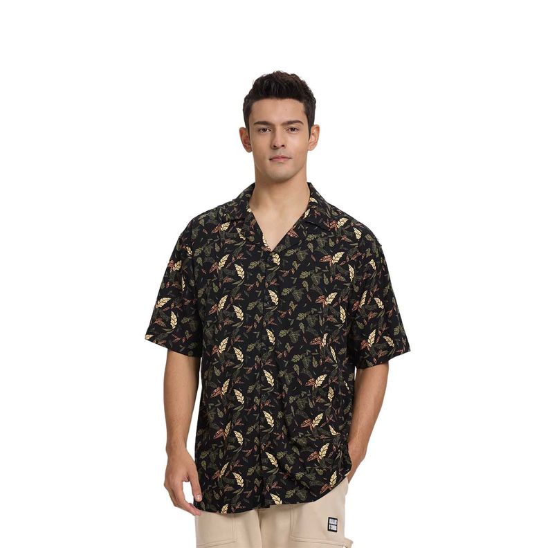 Camisa Hombre Guayabera Negro I Fashion's Park-0