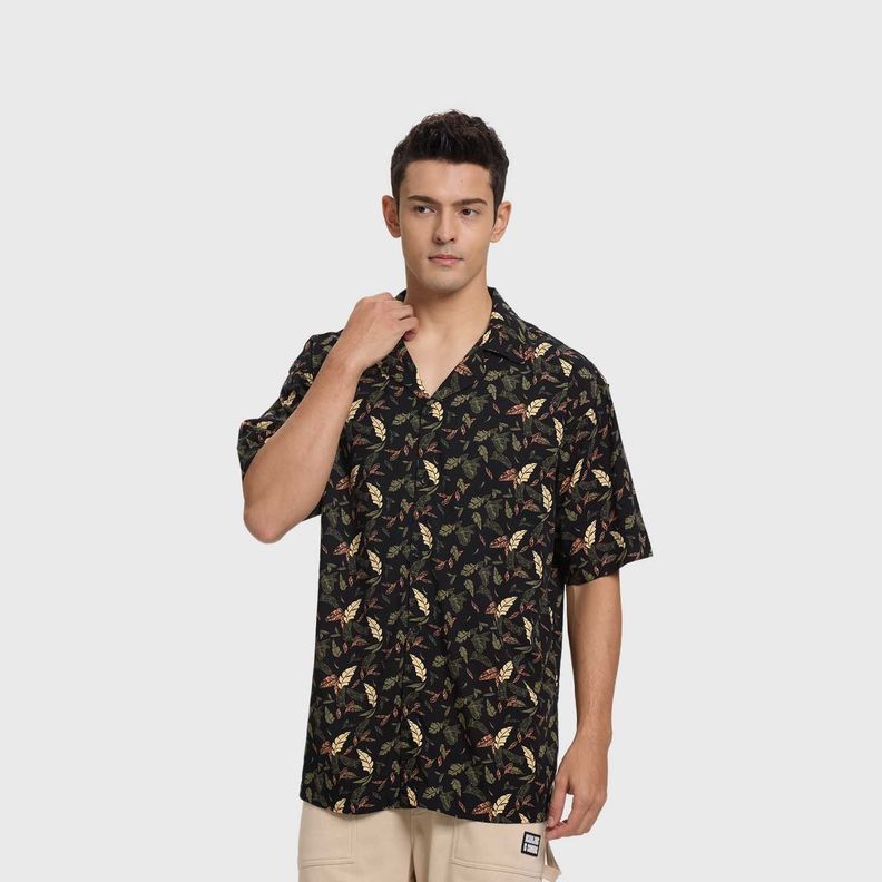 Camisa Hombre Guayabera Negro I Fashion's Park-1