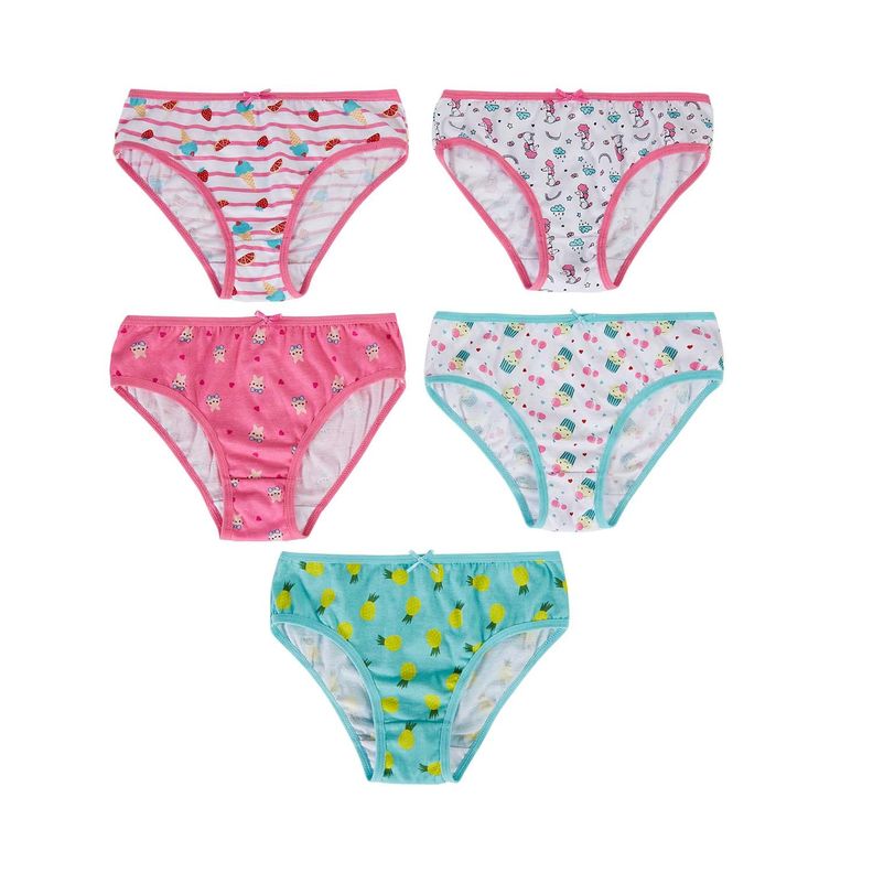 Calzón Niña 5Pack Print Menta Fashion's Park-0