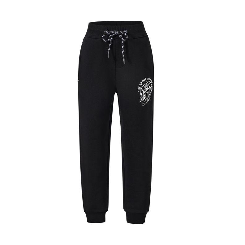 Pantalón Buzo Niño Jogger Print Negro III Fashion's Park-0