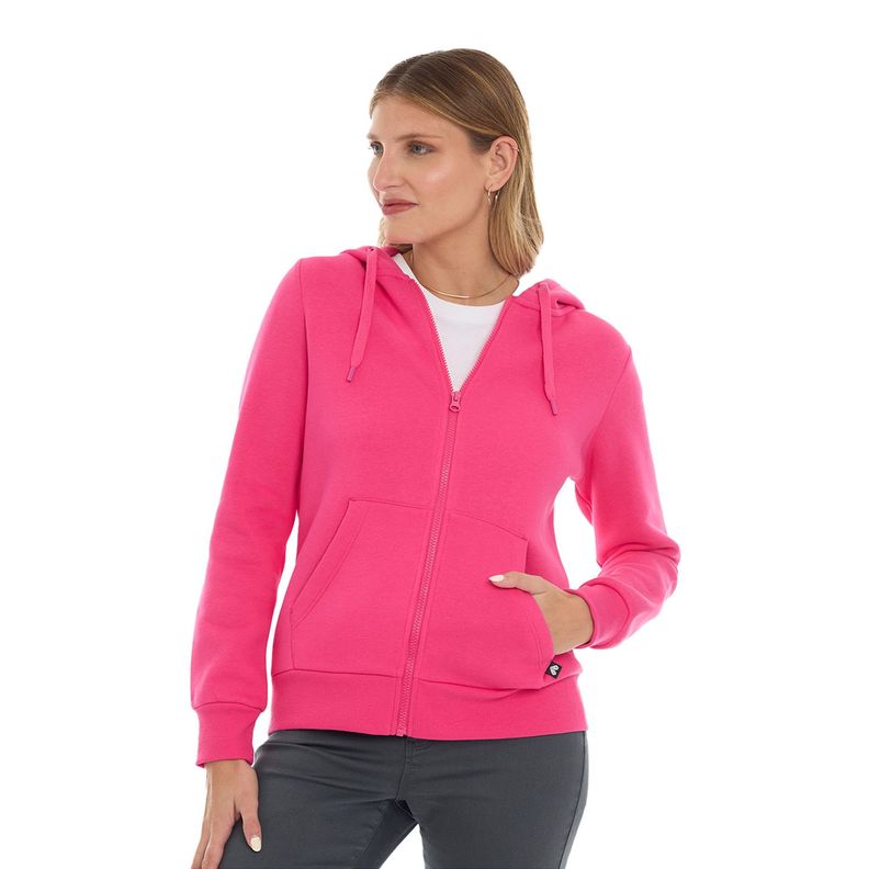 Polerón Mujer Hoodie Fucsia Fashion's Park-0