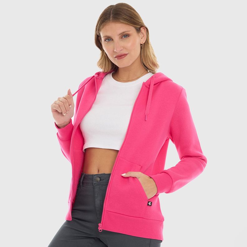 Polerón Mujer Hoodie Fucsia Fashion's Park-1