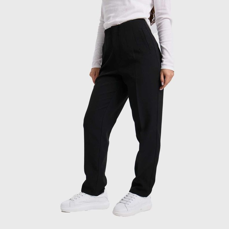 Pantalón Mujer Tiro Alto Sastrero Negro Fashion´s Park-1