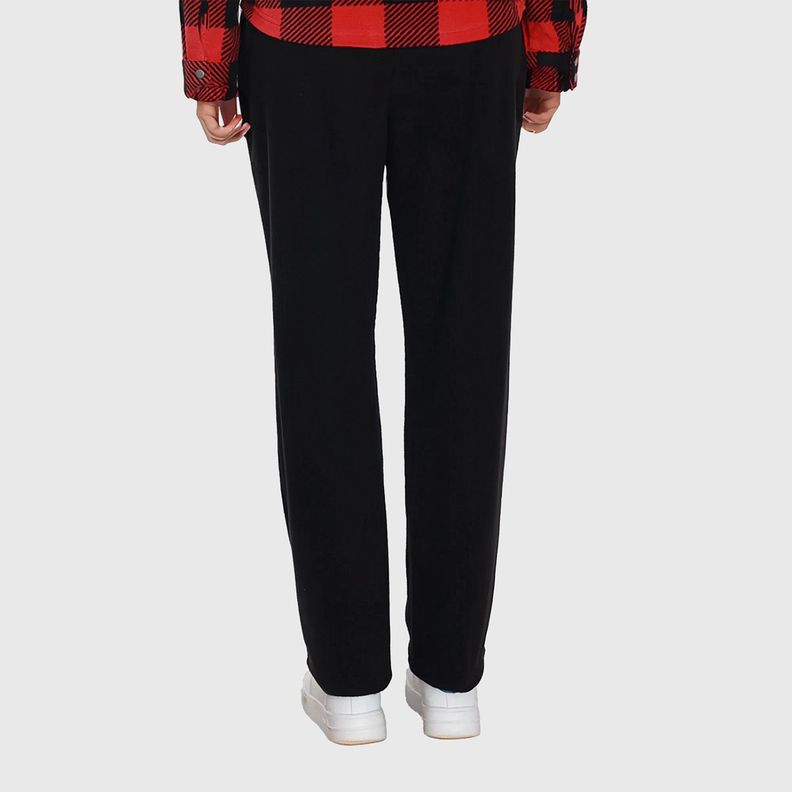 Pantalón Buzo Mujer Recto Micropolar Negro Fashion´s Park-1