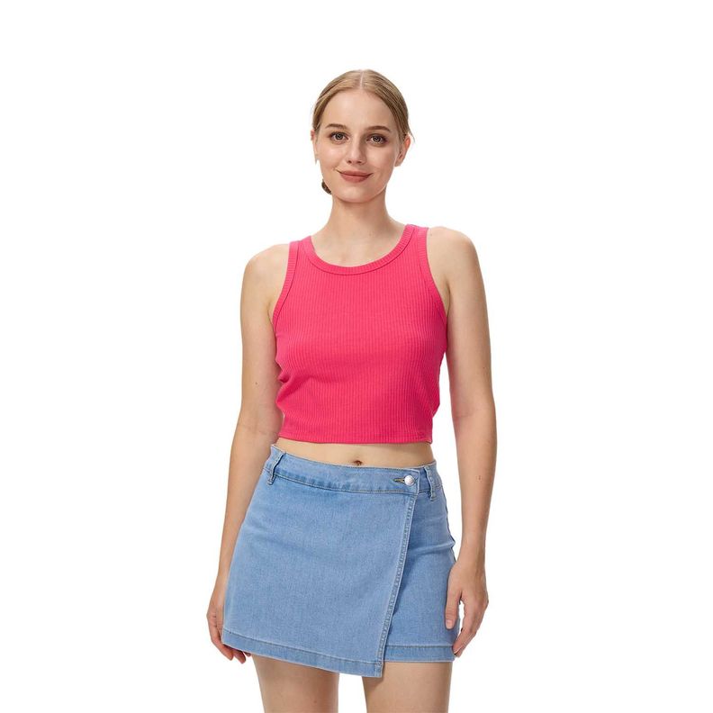 Polera Mujer Sudadera Magenta Fashions Park-0