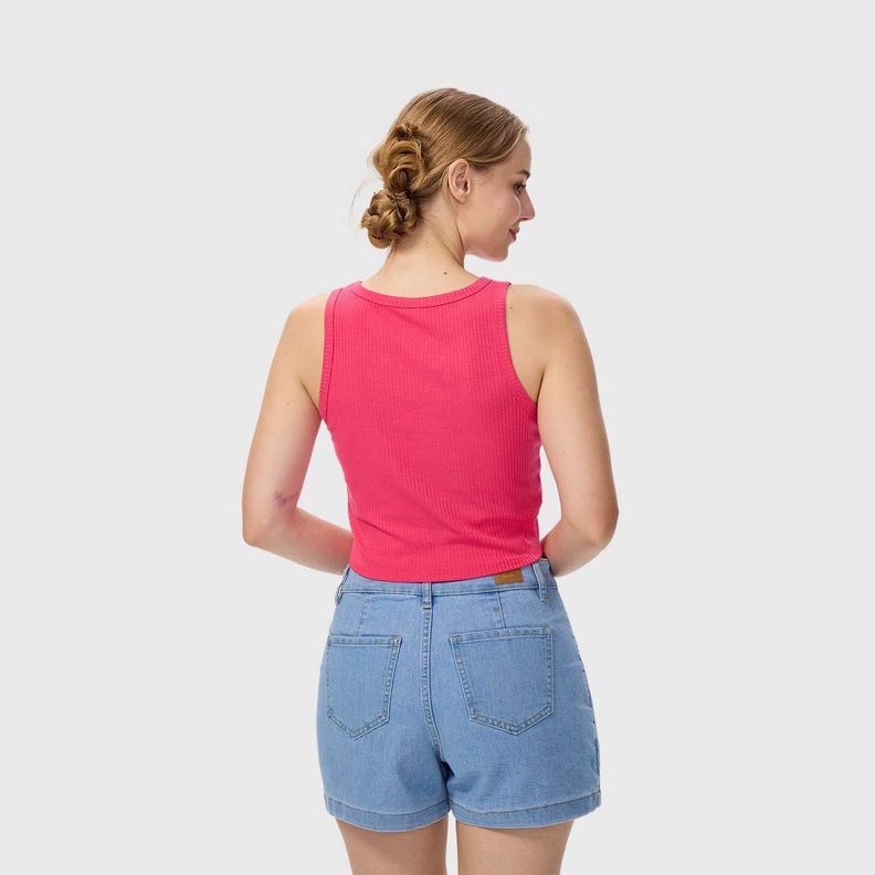 Polera Mujer Sudadera Magenta Fashions Park-2