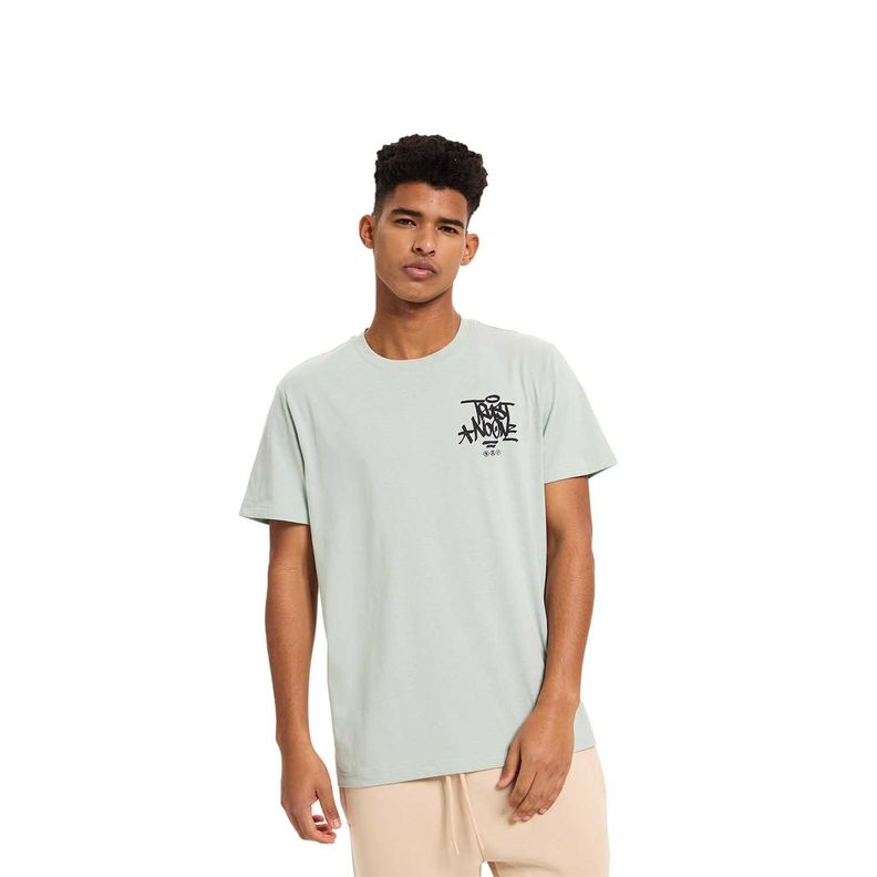 Polera Hombre Print Verde Claro Fashion's Park-0