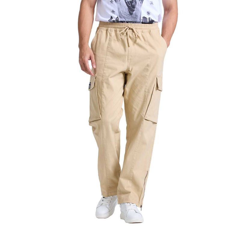 Pantalón Hombre Cargo Flare Beige Fashions Park-0