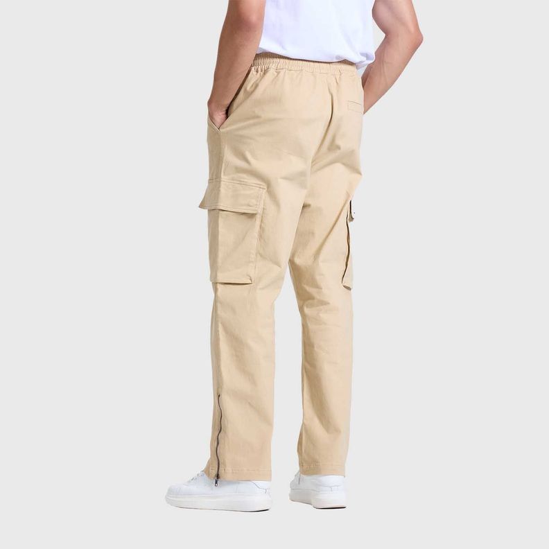 Pantalón Hombre Cargo Flare Beige Fashions Park-2