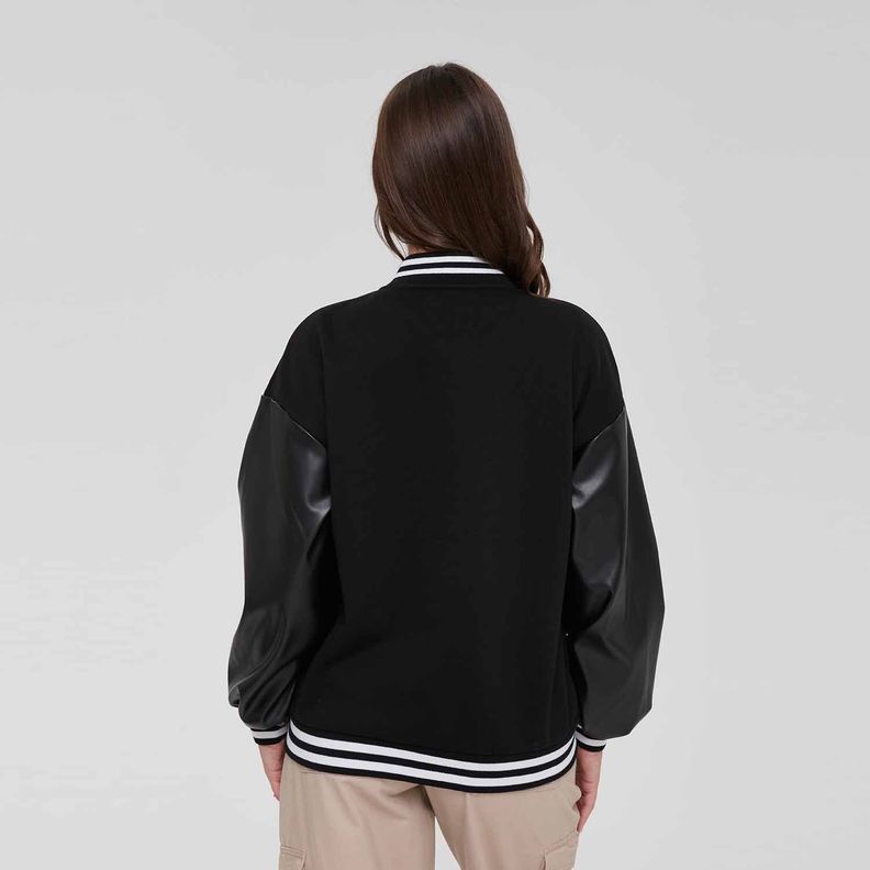 Chaqueta Mujer Bomber Negro Ii Fashion´s Park-4