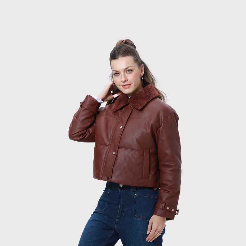 Parka Mujer Puffa Chiporro Chocolate-1