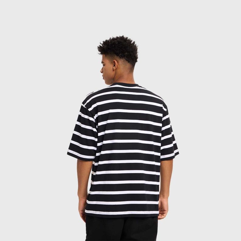 Polera Hombre Rayas Negro I Fashion's Park-2