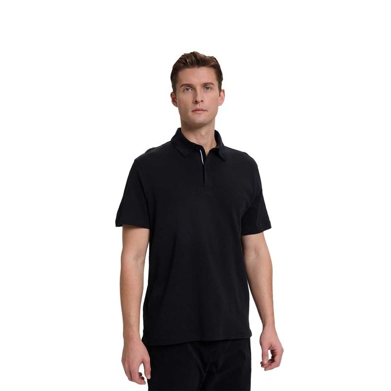 Polera Hombre Lisa Negro Iv  Fashion's Park-0
