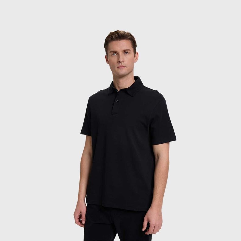 Polera Hombre Lisa Negro Iv  Fashion's Park-1