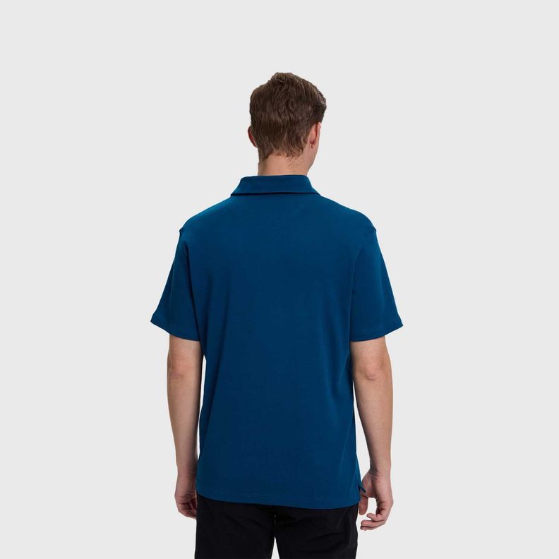 Polera Hombre Lisa Azul  Fashion's Park-2
