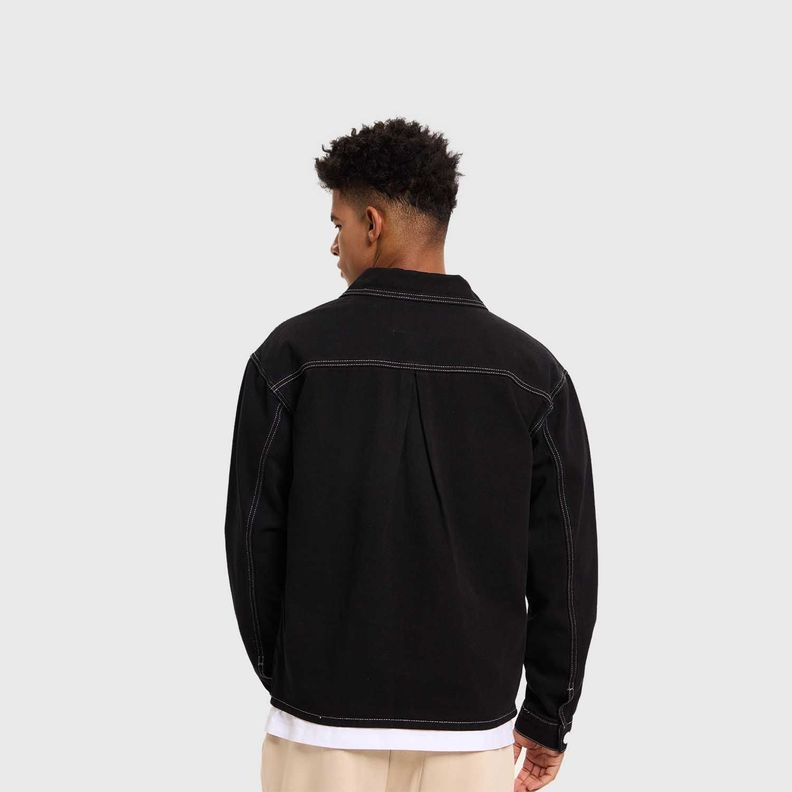 Chaqueta Hombre Juvenil Con Bolsillo Negro Fashion's Park-2