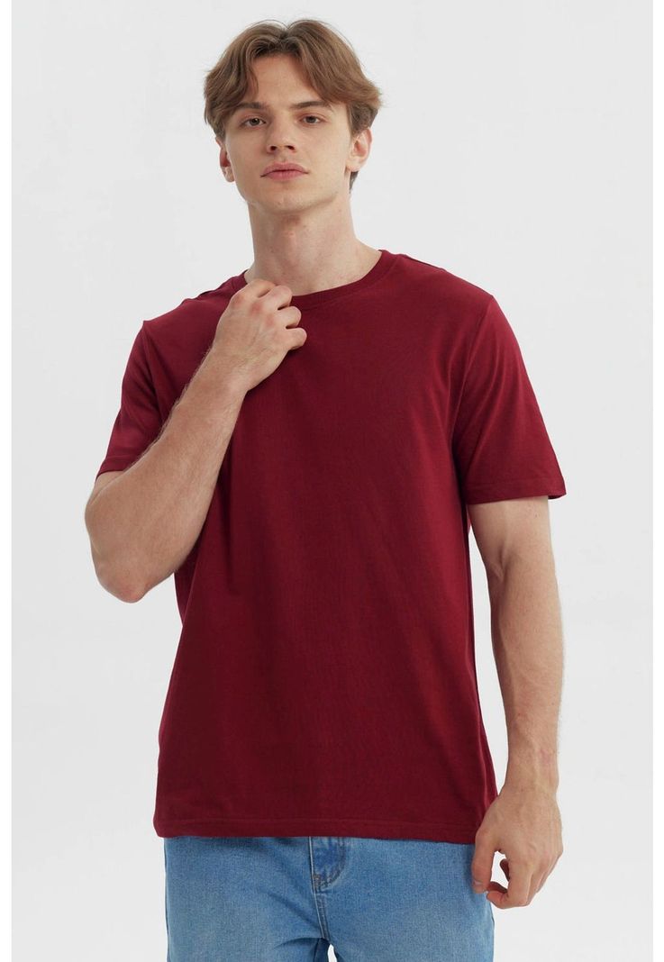 Polera Hombre Regular Burdeo