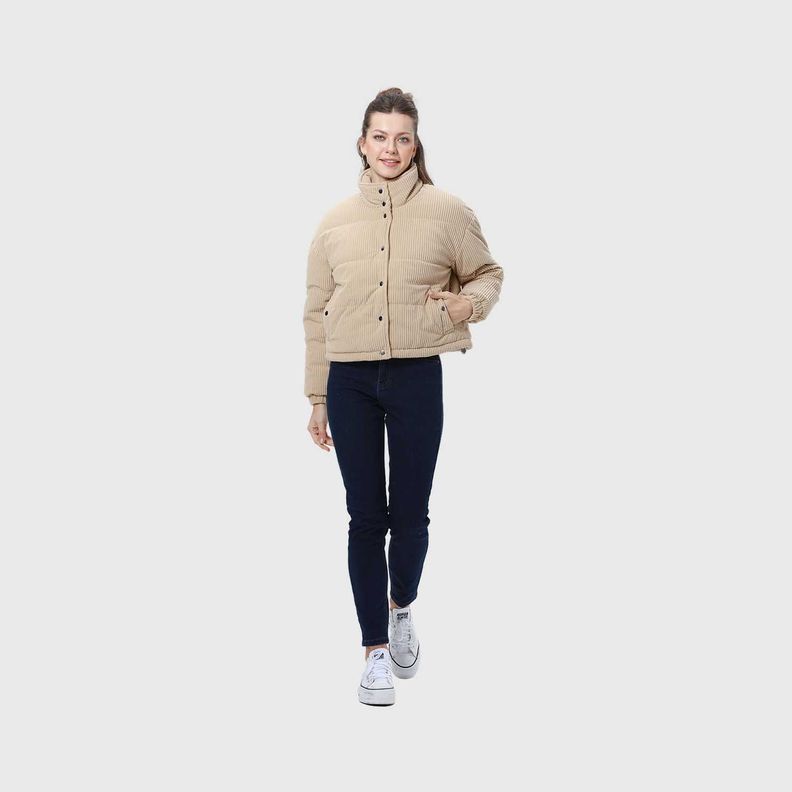 Chaqueta Mujer Puffa C Beige-3