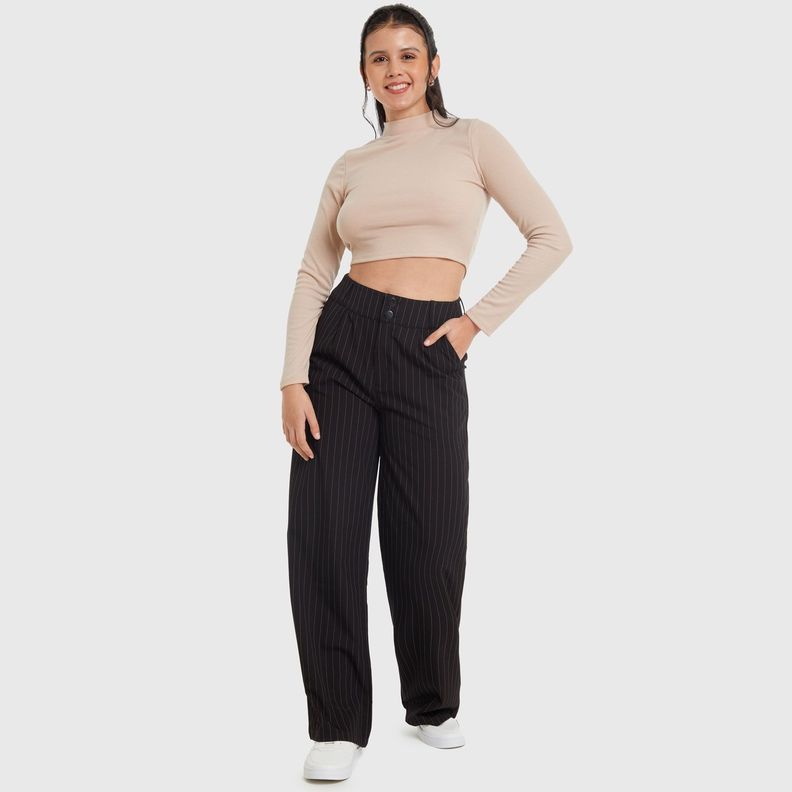 Pantalón Mujer Sastrero Negro Fashion´s Park-3