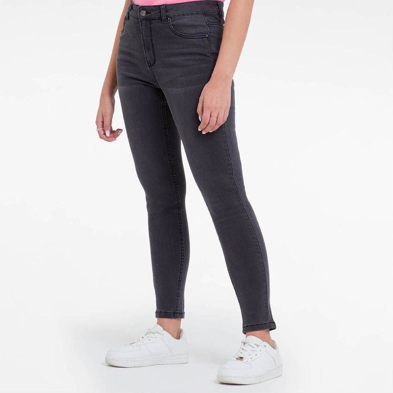 Jeans Super Skinny Estela Negro Mujer-1
