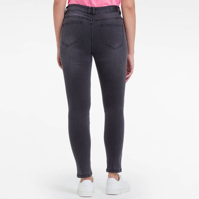 Jeans Super Skinny Estela Negro Mujer-2