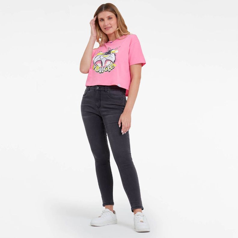 Jeans Super Skinny Estela Negro Mujer-3