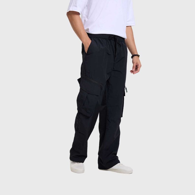 Pantalón Hombre Cargo Parachute Negro I Fashion's Park-1