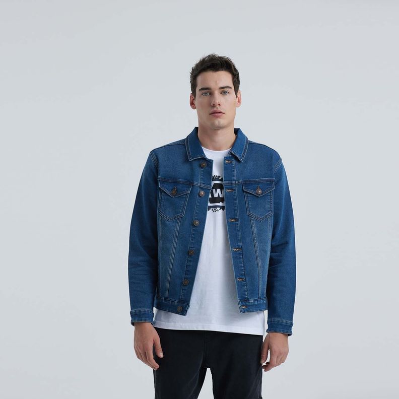 Chaqueta Hombre Jogger Azul-0