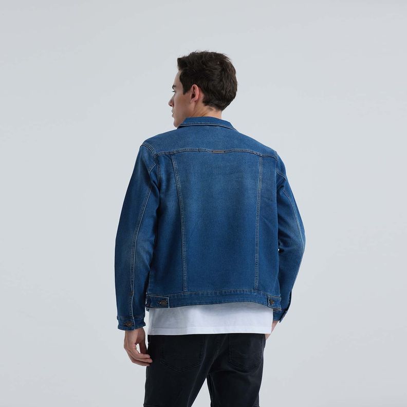 Chaqueta Hombre Jogger Azul-2