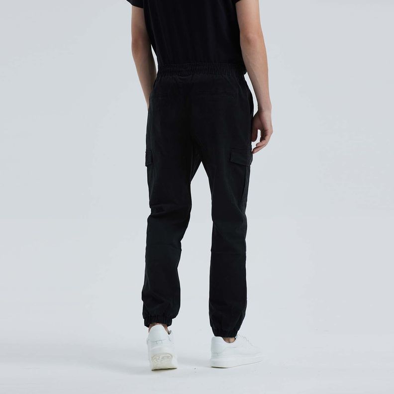 Pantalon Cargo Negro Hombre-2
